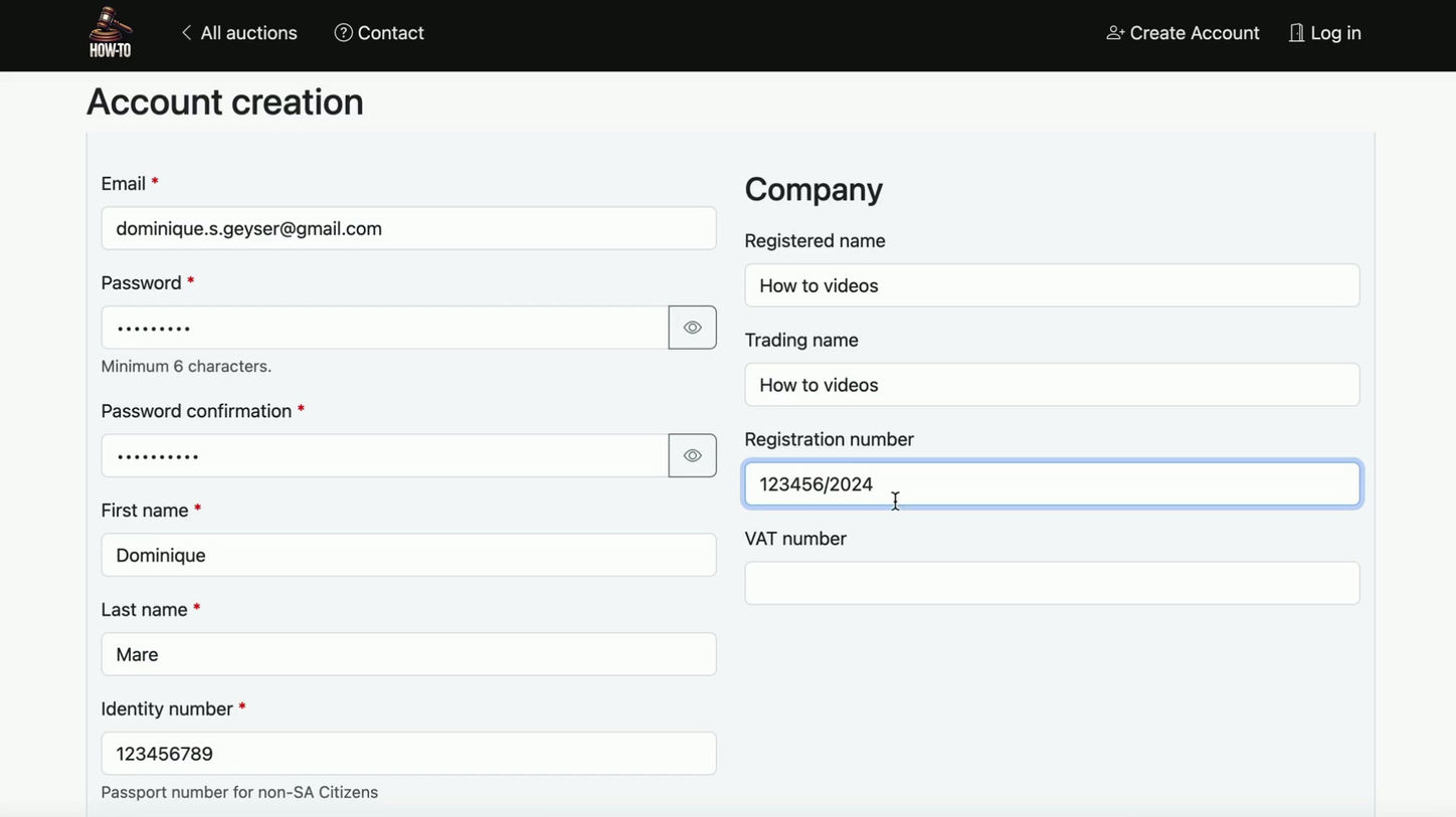 1. How to Create an Account